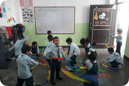 Group photo at a school event